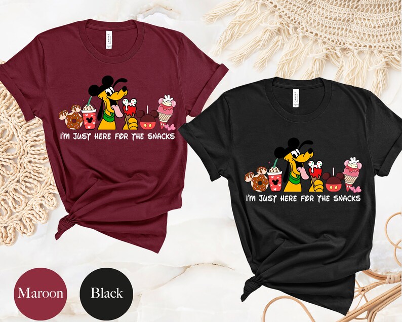 Disney Pluto Shirt, Disney Snacks Shirt, Disney Family Shirt, Mickey Ears Shirt, Disney Trip Shirt, Disneyworld Shirt, Disneyland Shirt image 3