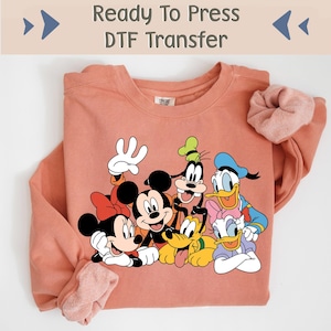 Disney Mickey And Friends DTF Transfer, Disneyland Matching DTF, Disney Ready To Press, Goofy Image Transfer, Disney Family DTF, Disney dtf