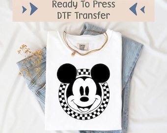 Retro Mickey Mouse DTF Transfer, Classic Mickey DTF, Disney Boy DTF, Disneyland Matching Image Transfer, Disney Mickey Dtf, Vintage Mickey