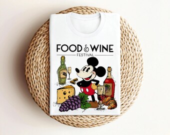 Camiseta del Festival de Comida y Vino de Disney, Camiseta del Festival de Comida y Vino de Epcot 2026, Camiseta de Disney para beber, Camiseta de Mickey Snacks, Camiseta del Festival de Disney