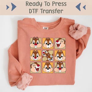 Chip And Dale DTF Transfer, Double Trouble Disney Dtf, Disneyland DTF, Disney Friends Ready To Press, Disney Image Transfer, Disney Dtf