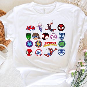 Spidey und erstaunliche Freunde Shirt, Ghost Spider Shirt, Miles Morales Shirt, Frauen Spinne Shirt, Disney Spidey Shirt, Disney Freunde BTW