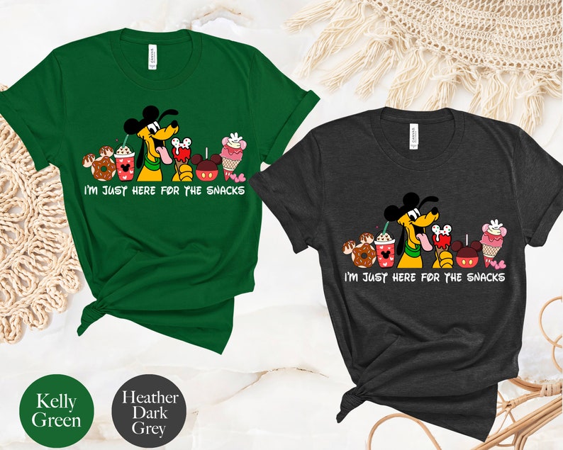 Disney Pluto Shirt, Disney Snacks Shirt, Disney Family Shirt, Mickey Ears Shirt, Disney Trip Shirt, Disneyworld Shirt, Disneyland Shirt image 5