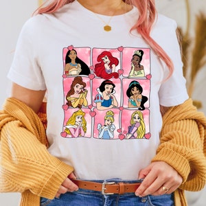 Disney Princess Shirt, Women&#39;s Disney Shirt, All Princess Shirt, Cinderella, Snow White, Princess Belle, Jasmine, Disney Trip Shirt