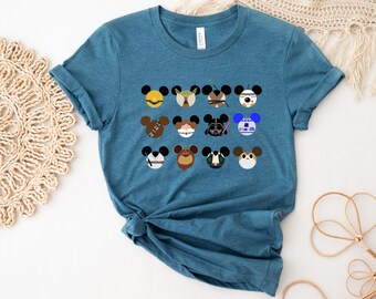 Chemise oreilles de Mickey Star Wars, chemise Galaxy's Edge, chemise Disney Crew, chemises famille Disneyland assorties, chemise Epcot