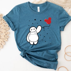 Baymax Disney Shirt, Big Hero Baymax Shirt, Epcot Disney Shirt, Epcot Disneyworld, Baymax Mickey Balloons Shirt, Disneyworld Shirts Family
