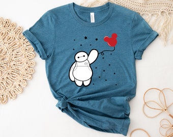 Baymax Disney Shirt, Big Hero Baymax Shirt, Epcot Disney Shirt, Epcot Disneyworld, Baymax Mickey Balloons Shirt, Disneyworld Shirts Family