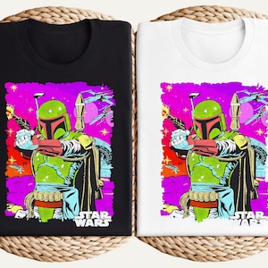 Mandalorian Boba Fett Shirt, Star Wars Disney Shirt, Droids Shirt, Boy&#39;s Disney Shirt, Grogu, Din Djarin, Luke Skywalker, Disney Mandalorian