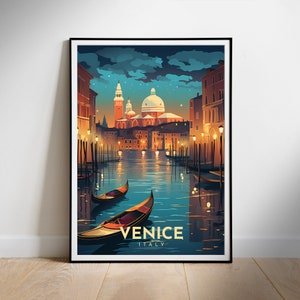 Italy, Venice Travel Print, Digital Poster, Downloadable Home Decor Wall Art, Instant Download