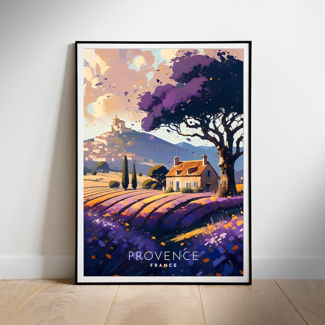 Provence France Travel Poster: Vintage Style Wall Art (digital Download ...