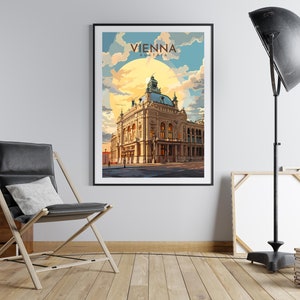 Vienna, Austria Travel Print. Downloadable Home Decor Wall Art for Instant Download. Digital Poster on Etsy.
