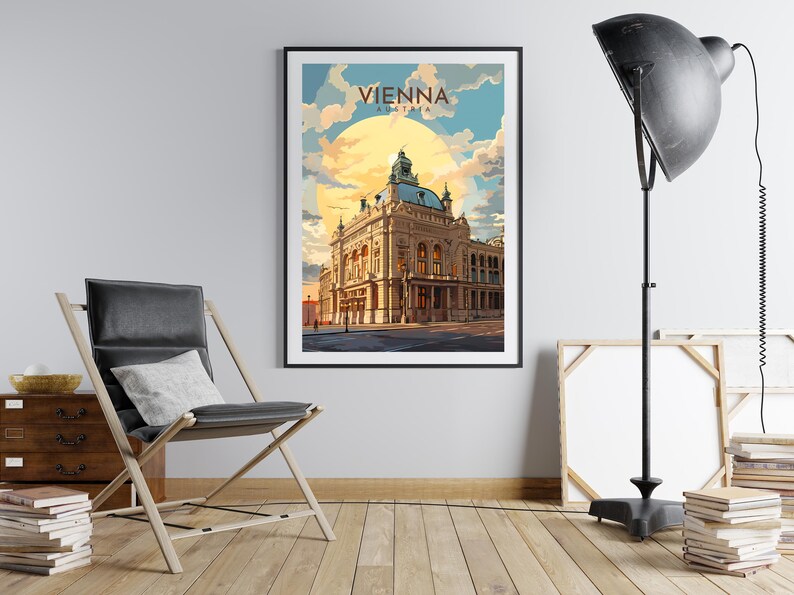 Vienna, Austria Travel Print. Downloadable Home Decor Wall Art for Instant Download. Digital Poster on Etsy.