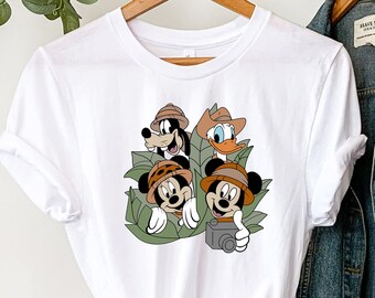 Camiseta de Mickey Mouse con safari en el Reino Animal