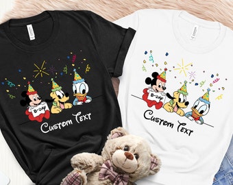 Maglietta di compleanno Disney Mickey, maglietta coordinata per la famiglia, maglietta di compleanno per bambini, maglietta di compleanno personalizzata, regalo di compleanno, maglietta del viaggio Disney