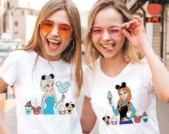 Disney Princess Elsa Snacks Shirt, Frozen Anna Shirt, Disney Girls Trip Shirt, Disneyworld Snacks Shirt, Disneyland Princess Matching Shirt
