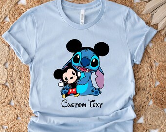 Disney Stitch Custom Shirt, Personalized Ohana Shirt, Stitch Mickey Ears Shirt, Cutest Stitch Shirt, Funny Stitch Shirt, Lilo and Stitch Tee