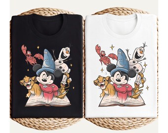 Retro shirt Disney Fantasia Sorcerer, shirt Mickey Mouse Magic Wizard, shirt Magic Kingdom, shirt Disneyworld Fantasia, shirt Disneyworld Fantasia, esthetisch Disney-T-shirt