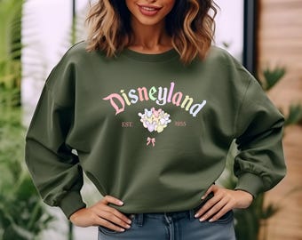 Bluza Disneyland: damska z okrągłym dekoltem i balonem Myszki Miki