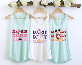 Mickey and Friends Tank Top: Disneyland Family Matching Shirt