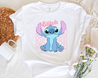 Chemise point Disney, chemise Ohana point mignon, chemise point floral, chemise point drôle, chemise point Disneyland, t-shirt Disneyworld pour enfants