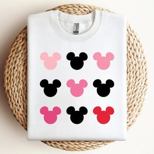Simple Disney Mickey Ears Sweatshirt, Women Disney Sweatshirt & Hoodie, Pink Mickey Ears Crewneck, Mickey Disneyland Sweatshirt, Cute Disney