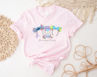 Ohana Means Family Shirt, Lilo and Stitch Shirt, Disney Vacation Shirt, Disney Girls Trip Shirt, Women's Cute Disney Shirt, Minnie Bow Shirt