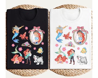 Shirt kleine zeemeermin, op prinses Ariel geïnspireerd T-shirt, shirt Magic Kingdom Princess, shirt Disney Girls Trip, shirt Disney-prinsessen