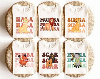 Camisa del Rey León de Disney, Camisa Hakuna Matata, Camisa Animal Kingdom, Camisa Disney Simba, Pumbaa Timon Simba Zazu, Camisa de vacaciones de Disney