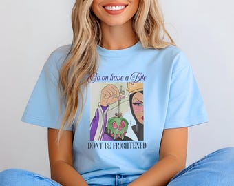 Maglietta ispirata alla Regina Cattiva, Maglietta dei Cattivi Disney, Maglietta di Biancaneve, Maglietta della Mela Avvelenata, Maglietta della Principessa alla Moda, Maglietta del Regno Magico, Maglietta della Mamma