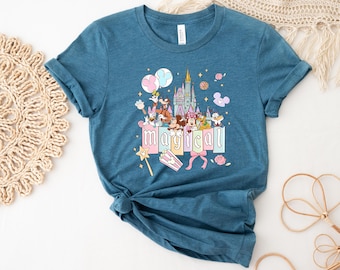 Camiseta del Castillo Mágico de Disney, Camiseta del Reino Mágico, Camiseta de Vacaciones Disney para Mujer, Camiseta del Castillo de Princesas, Camiseta para Niñas Viaje a Disneyland