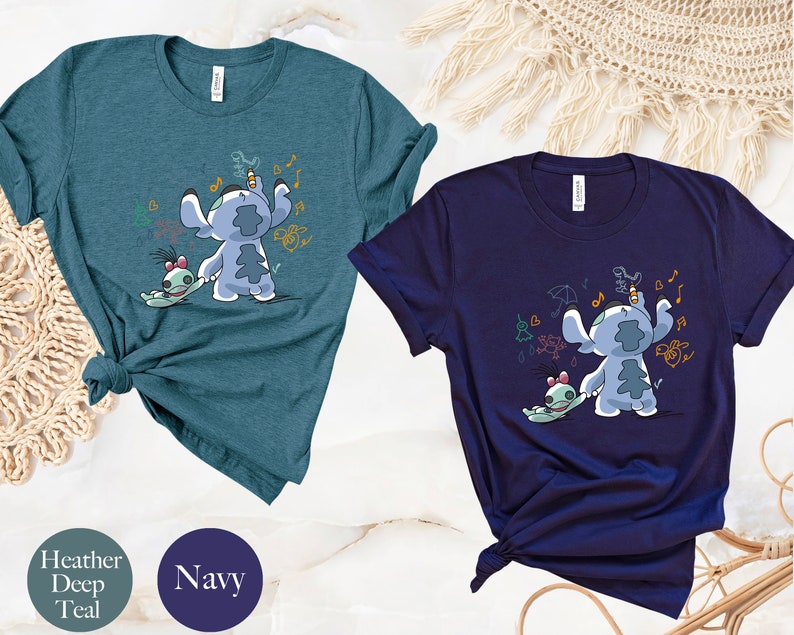 Disney Stitch Scrump Shirt, Cute Stitch Ohana Shirt, Floral Stitch Shirt, Funny Stitch Shirt, Disneyland Stitch Shirt, Disneyworld Kids Tee image 6