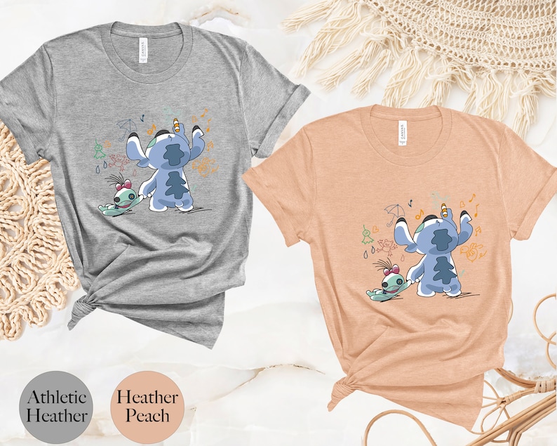 Disney Stitch Scrump Shirt, Cute Stitch Ohana Shirt, Floral Stitch Shirt, Funny Stitch Shirt, Disneyland Stitch Shirt, Disneyworld Kids Tee image 5