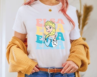 Frozen Elsa Shirt, Disney Princess Matching Shirt, Disney Elsa Shirt, Olaf Tee, Disney Girls Shirt, Magic Kingdom Shirt, Disney Castle Shirt