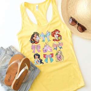 Disney Princess Tank Tops, Disney Women&#39;s Tank, Princess Coquette Tank Top, Magic Kingdom Tank Top, Moana Tank, Jasmine Tank, Rapunzel Tank