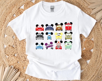 Mickey Ears Cars Shirt, Lightning McQueen Tshirt, Tow Mater Shirt, McQueen Mickey Ears Shirt, Disney Friends Shirt, Disney Cars Characters