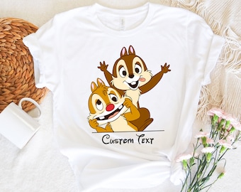 Maglietta personalizzata Chip e Dale, maglietta Double Trouble, maglietta abbinata per la famiglia Disneyworld Trip, maglietta per coppia Disneyland, maglietta Disney Best Friends