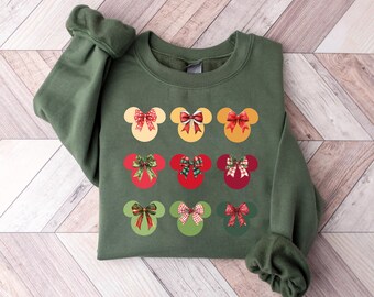 Coquette Bow Sweatshirt, Minnie Ears Coquette Sweatshirt, Women's Disney Crewneck, Disney Coquette Sweatshirt, Disneyland Girls Sweatshirt