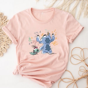 Disney Stitch Scrump Shirt, Cute Stitch Ohana Shirt, Floral Stitch Shirt, Funny Stitch Shirt, Disneyland Stitch Shirt, Disneyworld Kids Tee image 2
