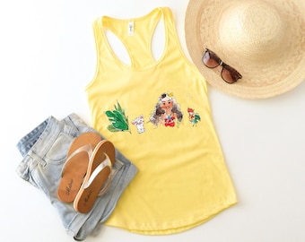 Moana Tank Top, Disney Women's Tank Top, Princess Moana Tank Top, Magic Kingdom Princess Tank Top, Disneyland Girls Tank Top, Hei Girl Hei