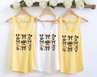 Disney safari-tanktop, Animal Kingdom-tanktop, Disney-tanktop dames, Disney Leopard-tanktop, Minnie Mouse Safari, Disney Girls-tanktop