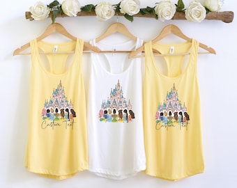 Disney Princess Tank Top, Disney Women's Tank Top, Magic Kingdom Tank Top, Disneyland Girls Tank Top, Custom Disney Princess Tank Top