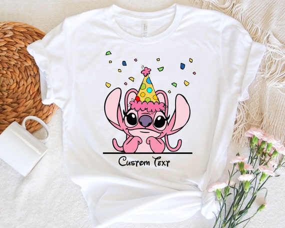 Stitch and Angel Birthday Shirt, Matching Birthday Party Shirt