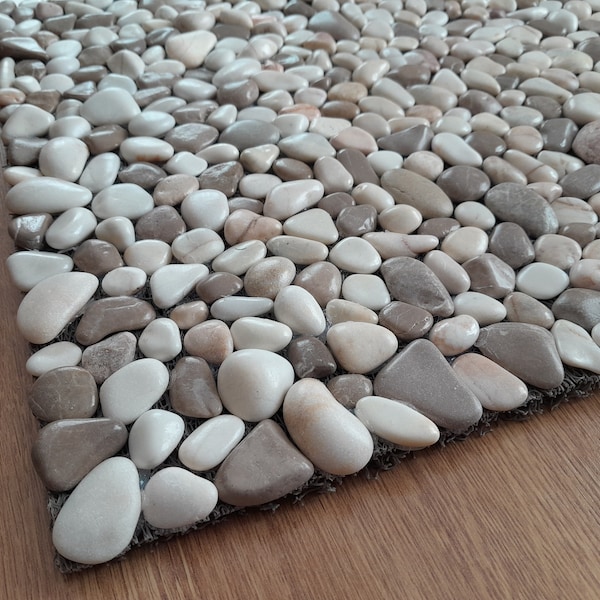 Doormat with natural Sea Stones