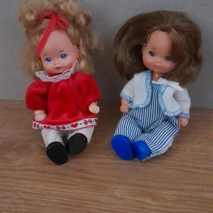 Vintage Mattel 1976 Barbie Heart Family Baby Dolls