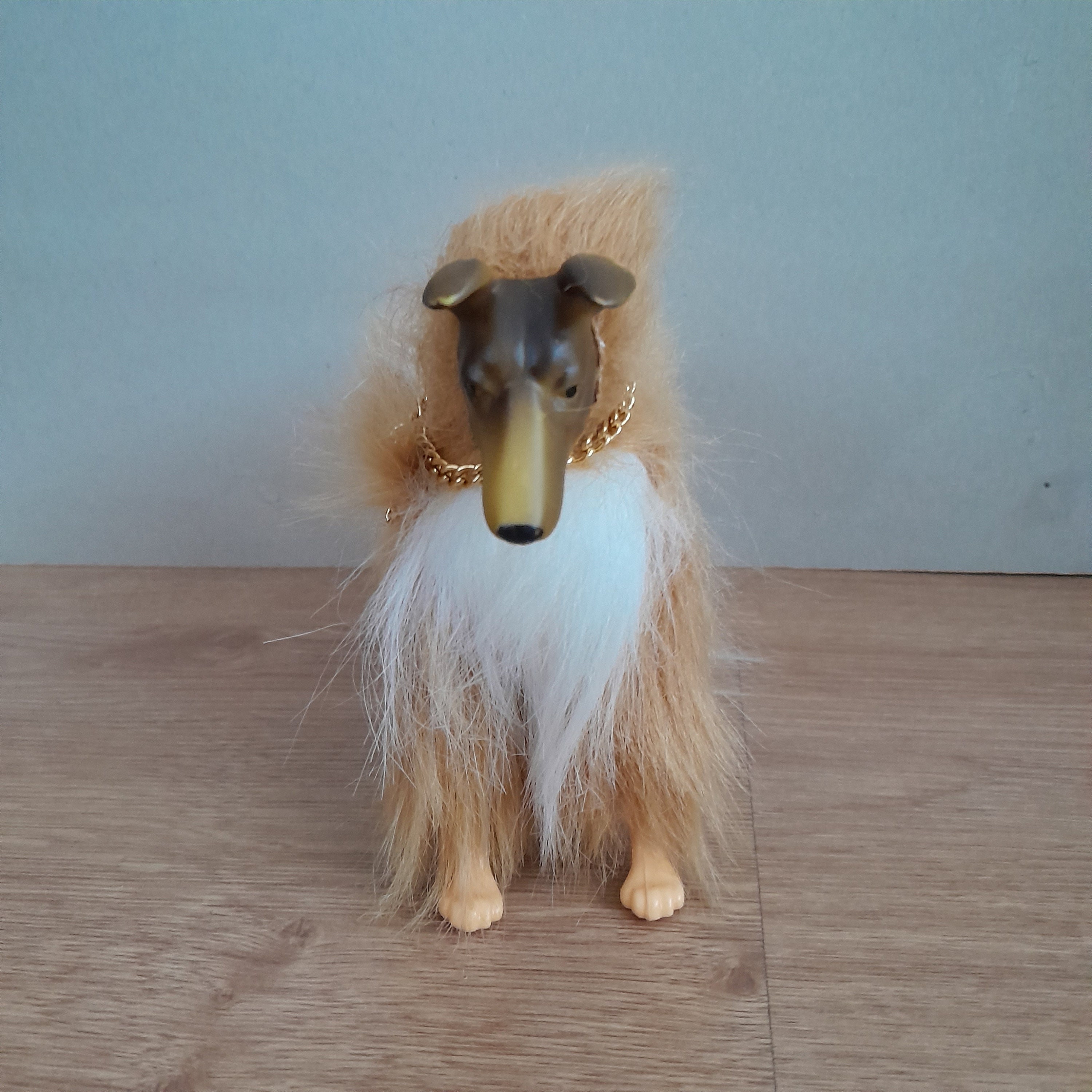 Poupée Barbie vintage 1990 animal chien boule de neige