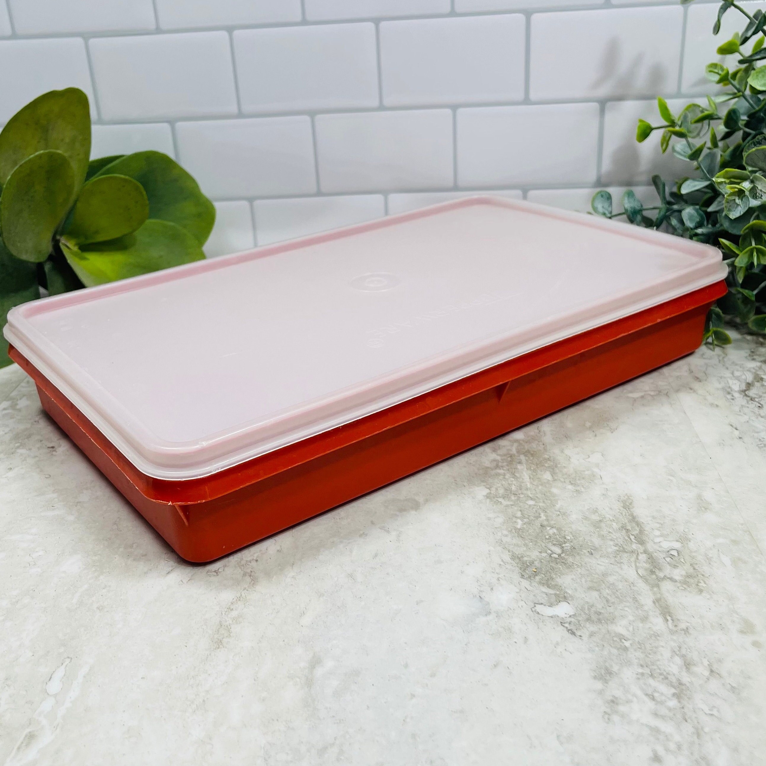 Vintage Tupperware Deli Keeper Container, Lid CHOICE Paprika, Mint Lid,  Sheer, 816 Deli Meat, Cold Cuts, Cheese, Kitchen, Craft Storage 