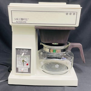 Vintage 1985 Mr. Coffee Maker Automatic Brewing Analog Clock Timer