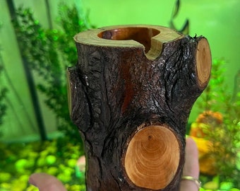 tree trunk varnished ash trays (fire proofed)