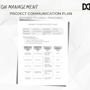 DM - Project Communication Plan in One Page