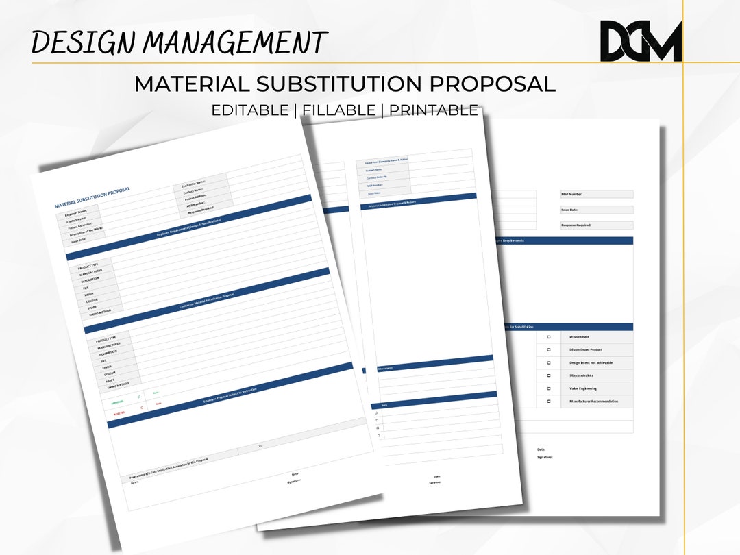 Materials Development Proposal DM - Material Substitution Proposal - Etsy
